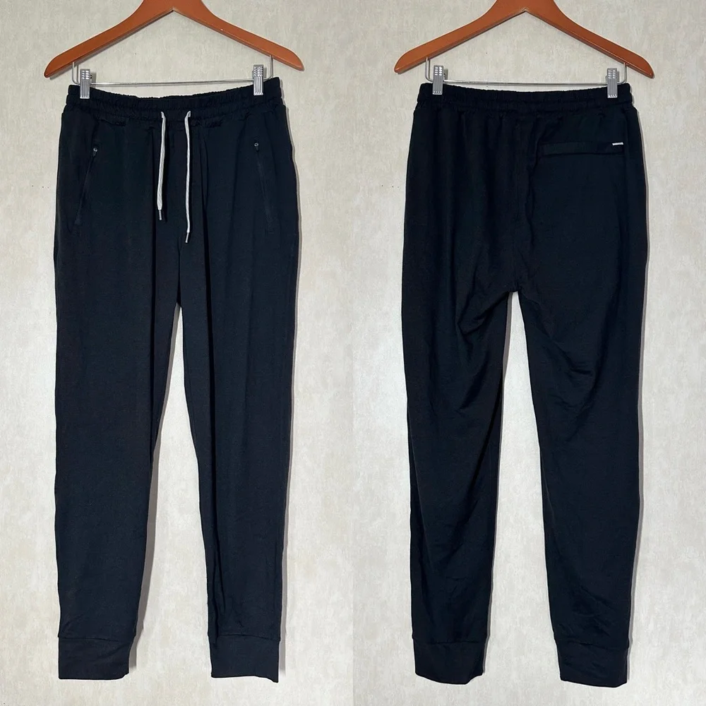 Vuori Men’s Ponto Performance Jogger Pants Pull On in Charcoal Heather S - Picture 2 of 16